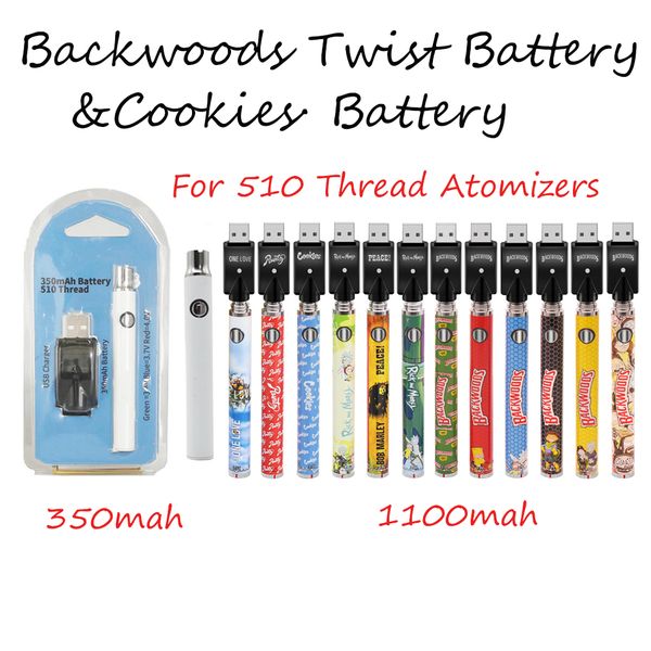 backwoods twist battery 1100mah 350mah usb chargers blister kits individual package multi colors variable voltage battries fit 510 thread ad
backwoods twist battery 1100mah 350mah usb chargers blister kits individual package multi colors variable voltage battries fit 510 thread ad