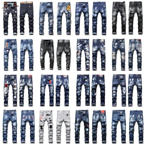 mens jeans loose print designer dsq pants denim pants men badge rips stretch black fashion slim fit washed motocycle uomo hip hop, Blue
mens jeans loose print designer dsq pants denim pants men badge rips stretch black fashion slim fit washed motocycle uomo hip hop, Blue