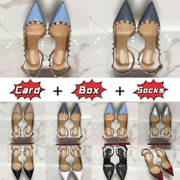 with box valentinoly''designer vt sandal 2023 fashion sandals women pumps casual designer gold matt leather studded spikes slingba, Black
with box valentinoly''designer vt sandal 2023 fashion sandals women pumps casual designer gold matt leather studded spikes slingba, Black
