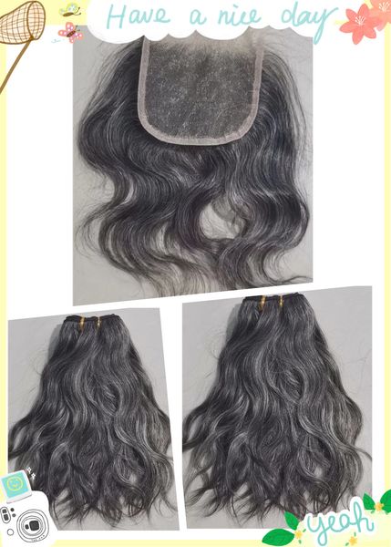 short grey human hair bundles with lace closure real brazilian hair extension salt and pepper silver darker gray bundles with 1pcs closure 4, Black;brown
short grey human hair bundles with lace closure real brazilian hair extension salt and pepper silver darker gray bundles with 1pcs closure 4, Black;brown