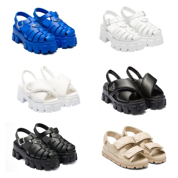 sandals designer woman sandals monolith rubber sandal slippers luxury summer buckle strap patent leather slides triangle round toe sandal wi, Black
sandals designer woman sandals monolith rubber sandal slippers luxury summer buckle strap patent leather slides triangle round toe sandal wi, Black