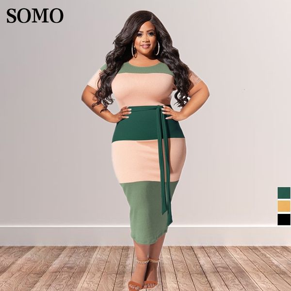 plus size dresses sumemr skinny long dres with sashes fashion patchwork ribbed size clothing wholesale drop 230410, Black
plus size dresses sumemr skinny long dres with sashes fashion patchwork ribbed size clothing wholesale drop 230410, Black