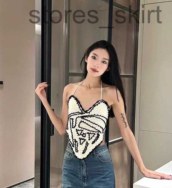 women's t-shirt designer2023 home summer new vest print t-shirt hollow out -grade casual shirt sling fashion ootd knitting mother', White
women's t-shirt designer2023 home summer new vest print t-shirt hollow out -grade casual shirt sling fashion ootd knitting mother', White