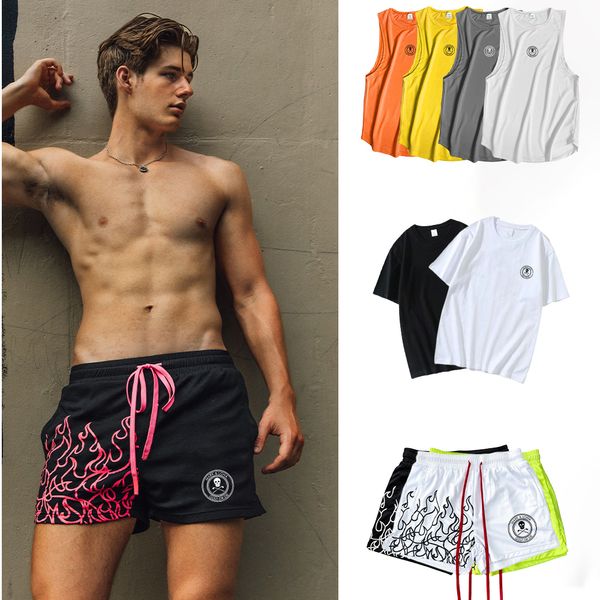 men s shorts sports fitness breathable flame print round neck short sleeve t shirt summer training tank brand clothing 230411, White;black
men s shorts sports fitness breathable flame print round neck short sleeve t shirt summer training tank brand clothing 230411, White;black