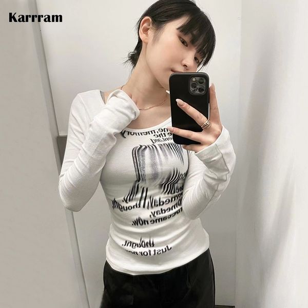 men's tshirts karrram grunge print long sleeve tshirt korean fashion graphic t shirts y2k aesthetics kpop slim tee shirt streetwear 23, White;black
men's tshirts karrram grunge print long sleeve tshirt korean fashion graphic t shirts y2k aesthetics kpop slim tee shirt streetwear 23, White;black