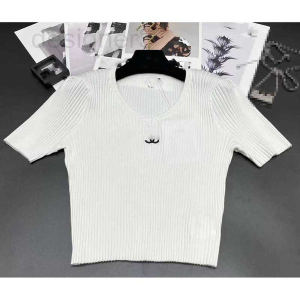 women's knits & tees designer summer elastic pit slim fit open umbilical short embroidered peach neck sleeve simple knit wear 4cw0, White
women's knits & tees designer summer elastic pit slim fit open umbilical short embroidered peach neck sleeve simple knit wear 4cw0, White
