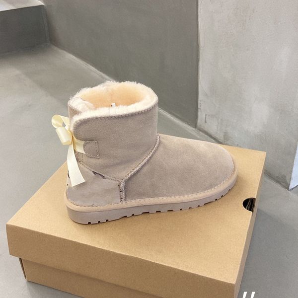 classical short fluffy women snow boots heel ribbon bow tie keep warmboot womens plush casual warm boots sheepskin suede shoes chestnut size, Black
classical short fluffy women snow boots heel ribbon bow tie keep warmboot womens plush casual warm boots sheepskin suede shoes chestnut size, Black