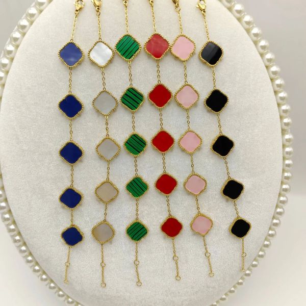 Classic fashion design Fritillaria four-leaf clover women's double face senior sense girl classic senior bracelet bracelet jewelry holiday gift
Classic fashion design Fritillaria four-leaf clover women's double face senior sense girl classic senior bracelet bracelet jewelry holiday gift