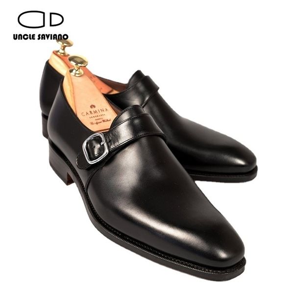 dress saviano single monk style men wedding black bridegroom handmade genuine leather fashion solid for 230410
dress saviano single monk style men wedding black bridegroom handmade genuine leather fashion solid for 230410