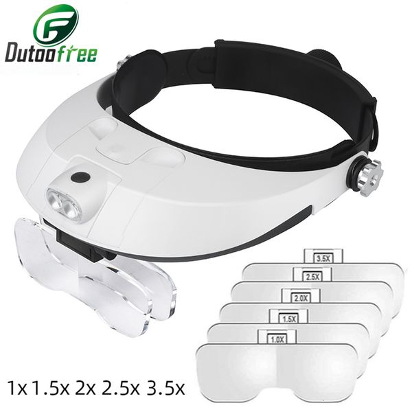 magnifying glasses repair tool magnifying glass with led lights 1x 1.5x 2x 2.5x 3.5x 2led head-mounted illuminating magnifier glasses loupe
magnifying glasses repair tool magnifying glass with led lights 1x 1.5x 2x 2.5x 3.5x 2led head-mounted illuminating magnifier glasses loupe