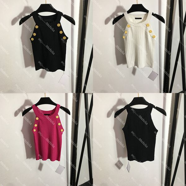 summer women tanks t shirts with metal buckle knitted crop designer brand party casual sleeveless tee for ladies, White
summer women tanks t shirts with metal buckle knitted crop designer brand party casual sleeveless tee for ladies, White