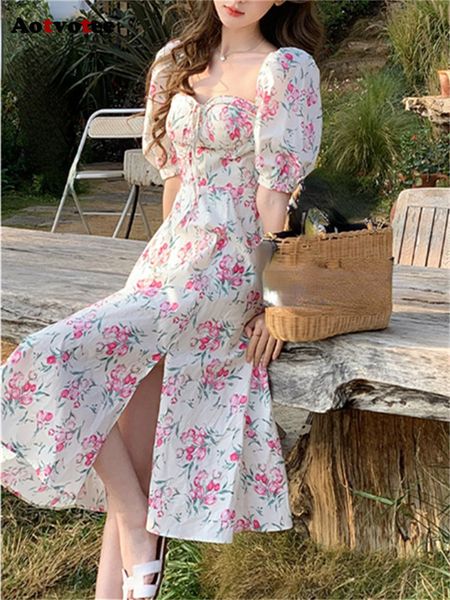 casual dresses aotvotee short sleeves floral summer dress fashion sweet laceup dress for women french style elegant split midi dress 230410, Black;gray
casual dresses aotvotee short sleeves floral summer dress fashion sweet laceup dress for women french style elegant split midi dress 230410, Black;gray