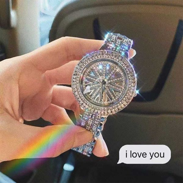 2023 factory wholesale time full diamond watch ins high watch for women luxurious waterproof and high-end steel band, Slivery;golden
2023 factory wholesale time full diamond watch ins high watch for women luxurious waterproof and high-end steel band, Slivery;golden