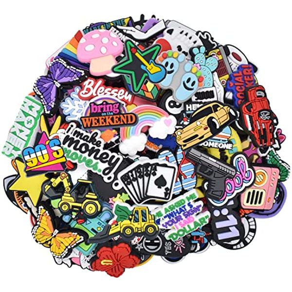 pabucle lot of 30,50,100, 200pcs clip buckle charms random pvc different for clog shoes decoration charms croc women, White;pink
pabucle lot of 30,50,100, 200pcs clip buckle charms random pvc different for clog shoes decoration charms croc women, White;pink