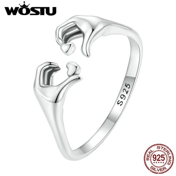 with side stones wostu real 925 sterling silver romantic hand heart rings for women palm love couple wedding rings valentine's day jewe
with side stones wostu real 925 sterling silver romantic hand heart rings for women palm love couple wedding rings valentine's day jewe