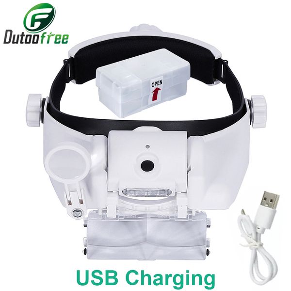 magnifying glasses usb rechargeable led lighting lamp head loupe jeweler headband magnifier eye glasses optical tool repair reading magnifie
magnifying glasses usb rechargeable led lighting lamp head loupe jeweler headband magnifier eye glasses optical tool repair reading magnifie