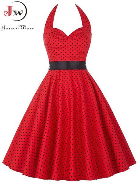 casual dresse summer polka dot vintage dress fashion party office lady 50s 60s rockabilly big swing halter clothes tunic vestidos 230411, Black;gray
casual dresse summer polka dot vintage dress fashion party office lady 50s 60s rockabilly big swing halter clothes tunic vestidos 230411, Black;gray