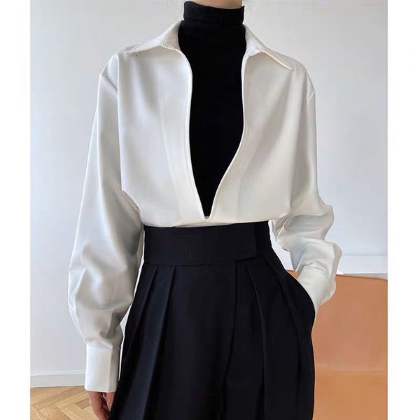 women's blouses shirts qweek vintage blouses harajuku white blue shirts loose elegant female office wear women no buttons v-neck autum
women's blouses shirts qweek vintage blouses harajuku white blue shirts loose elegant female office wear women no buttons v-neck autum