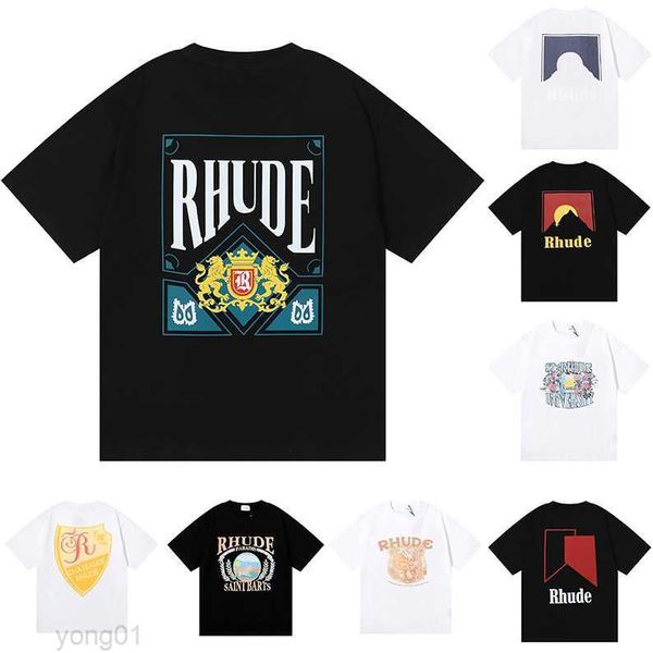 2023 summer mens t-shirts womens rhudes designer shirts for men letter polos embroidery t shirt clothing short sleeve tshirt large tees siz, White;black
2023 summer mens t-shirts womens rhudes designer shirts for men letter polos embroidery t shirt clothing short sleeve tshirt large tees siz, White;black
