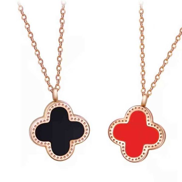 2023 clover necklace fashion classic 4/four leaf clover pendant necklaces shells titanium steel for women girls jewelry, Silver
2023 clover necklace fashion classic 4/four leaf clover pendant necklaces shells titanium steel for women girls jewelry, Silver