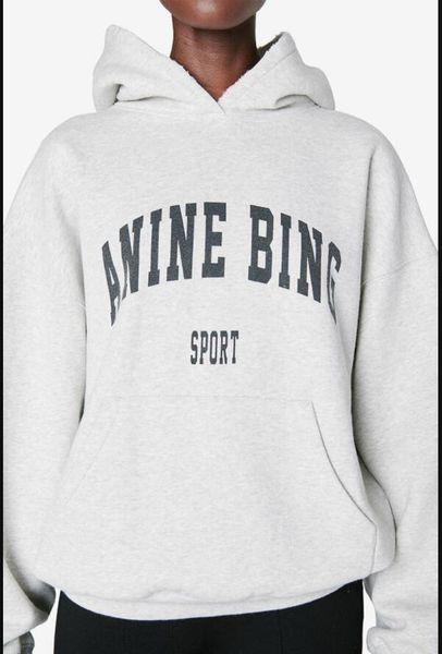 new anine bing women's hoodie sweatshirts sport classic hooded print fleece sweatshirt grey fashion hoodies pullover clothing for woman, Black
new anine bing women's hoodie sweatshirts sport classic hooded print fleece sweatshirt grey fashion hoodies pullover clothing for woman, Black