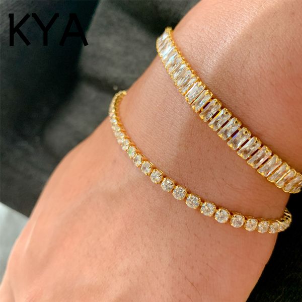 cubic zirconia gold tennis bracelet chain bracelets for women men gold color hand cz homme jewelry, Golden;silver 
cubic zirconia gold tennis bracelet chain bracelets for women men gold color hand cz homme jewelry, Golden;silver