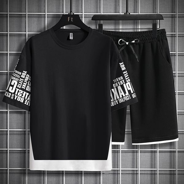 men's tracksuits summer casual mens set round neck short sleeve cotton tshirt and shorts fashion two piece male trendy streetwear sport, Gray
men's tracksuits summer casual mens set round neck short sleeve cotton tshirt and shorts fashion two piece male trendy streetwear sport, Gray