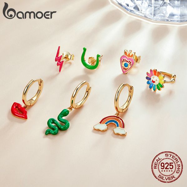 stud 1piece gold enamel rainbow earring 925 sterling silver love eye earring red lip snake sunflower pink lightning earring 230410, Golden;silver
stud 1piece gold enamel rainbow earring 925 sterling silver love eye earring red lip snake sunflower pink lightning earring 230410, Golden;silver