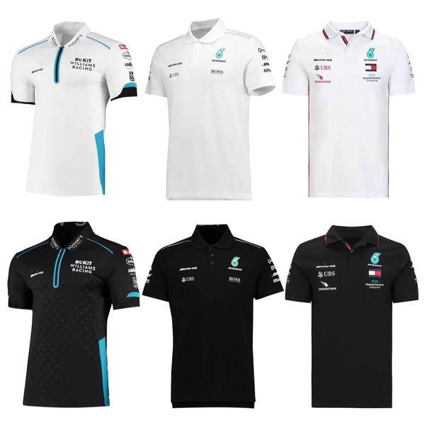 2023 f1 team racing men's polo mercede short sleeved shirt bicycle riding speed lowering suit breathable top, White;black
2023 f1 team racing men's polo mercede short sleeved shirt bicycle riding speed lowering suit breathable top, White;black