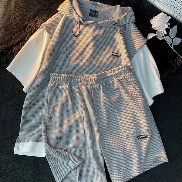 men's tracksuits 2023 fashion waffle short sleeve t shirt two piece summer casual comfort large size sports set 5xl 230411, Gray
men's tracksuits 2023 fashion waffle short sleeve t shirt two piece summer casual comfort large size sports set 5xl 230411, Gray