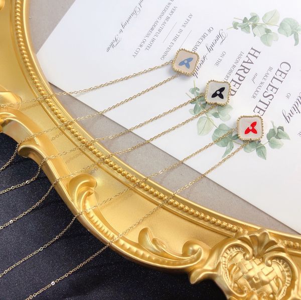 luxury designer necklace clover pendant chain double-faced crystal 18k gold plated stainless steel letter necklaces fashion women statement, Silver
luxury designer necklace clover pendant chain double-faced crystal 18k gold plated stainless steel letter necklaces fashion women statement, Silver