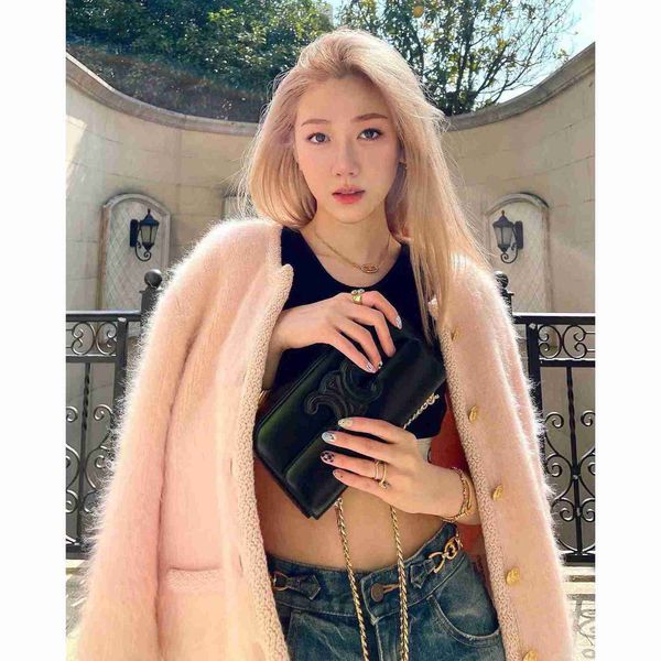 women's tanks & camis designer dong zhuo jing star's same pink knitting cardigan mohair sweater autumn and winter long sleeve coat, White
women's tanks & camis designer dong zhuo jing star's same pink knitting cardigan mohair sweater autumn and winter long sleeve coat, White