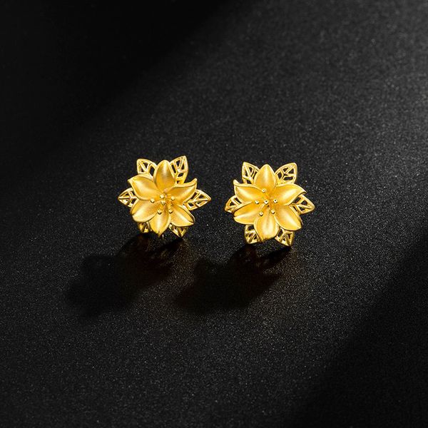stud 24k gold color stud earrings for women fine jewelry vintage hollow flower earring for wedding gift gold color jewelry 230410, Golden;silver
stud 24k gold color stud earrings for women fine jewelry vintage hollow flower earring for wedding gift gold color jewelry 230410, Golden;silver