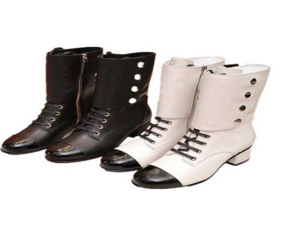 fashion autumn and winter models with front lace buckle lowheeled boots british style beautiful atmosphere c black white round he1861515
fashion autumn and winter models with front lace buckle lowheeled boots british style beautiful atmosphere c black white round he1861515