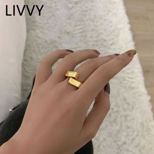 band rings livvy silver color geometic rectangle hug gold color personality adjustable ring for women party cessories jewelry gift p230411
band rings livvy silver color geometic rectangle hug gold color personality adjustable ring for women party cessories jewelry gift p230411