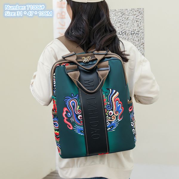 Factory outlet ladies shoulder bags 4 colors classic elegant retro printed backpack light high density Oxford fabric fashion handbag college style student bag, Blue
Factory outlet ladies shoulder bags 4 colors classic elegant retro printed backpack light high density Oxford fabric fashion handbag college style student bag, Blue