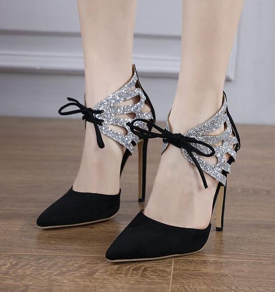 new sequin cloth ankle cross-tied women sandals elegant style pointed toe stripper prom stiletto high heels shoes, Black
new sequin cloth ankle cross-tied women sandals elegant style pointed toe stripper prom stiletto high heels shoes, Black