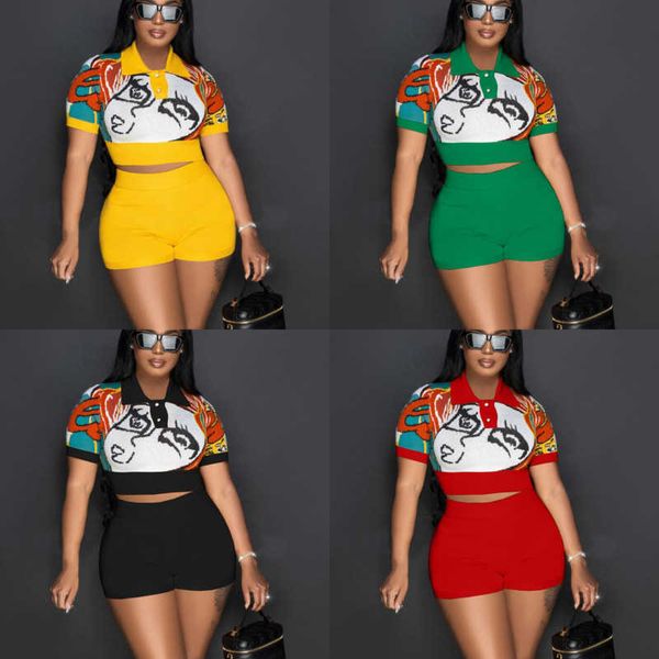 wholesale women clothing casual tracksuits two piece outfits 2023 new style fashion printed polo collar cashmere thread spliced shorts sleev, Gray
wholesale women clothing casual tracksuits two piece outfits 2023 new style fashion printed polo collar cashmere thread spliced shorts sleev, Gray