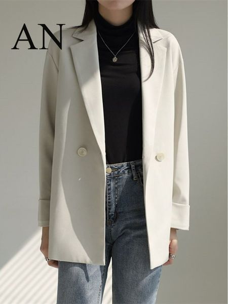 women's suits blazers spring in external clothes single button casual white jacket cropped blazer for women female oversize 230411, White;black
women's suits blazers spring in external clothes single button casual white jacket cropped blazer for women female oversize 230411, White;black