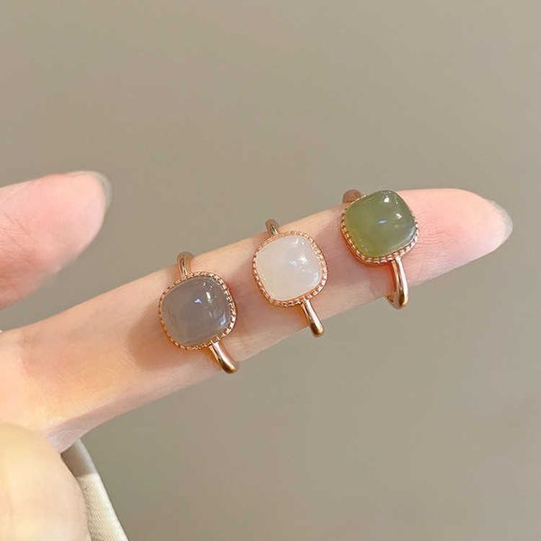band rings vintage artificial jade square ring 2022 autumn winter chinese style crystal geometric adjustable finger ring for women jewelry p, Silver
band rings vintage artificial jade square ring 2022 autumn winter chinese style crystal geometric adjustable finger ring for women jewelry p, Silver