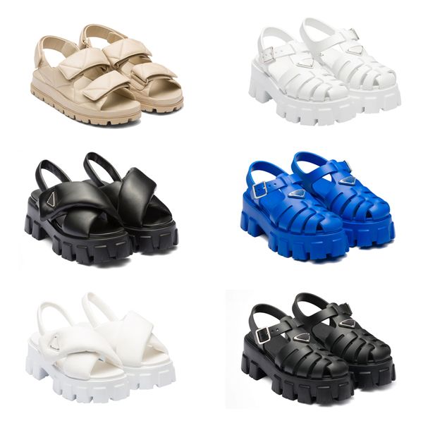sandals designer woman sandals monolith rubber sandal slippers luxury summer buckle strap patent leather slides classics wide solid loafers, Black
sandals designer woman sandals monolith rubber sandal slippers luxury summer buckle strap patent leather slides classics wide solid loafers, Black