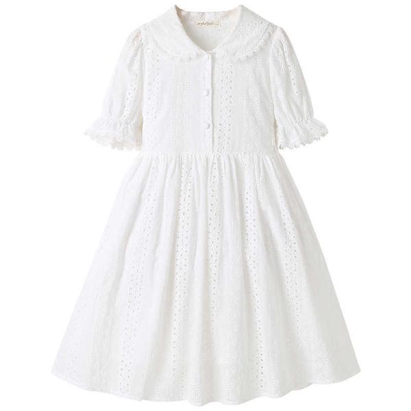girl's dresses new 2022 summer teenage girls elegant princess dress sweet two layers children white doll collar cotton casual clothing, Red;yellow
girl's dresses new 2022 summer teenage girls elegant princess dress sweet two layers children white doll collar cotton casual clothing, Red;yellow