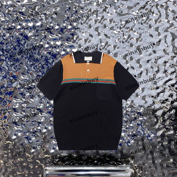 xinxinbuy men designer tee t shirt 23ss paris jacquard knit pocket short sleeve cotton women black blue gray green xs-2xl, Black;brown
xinxinbuy men designer tee t shirt 23ss paris jacquard knit pocket short sleeve cotton women black blue gray green xs-2xl, Black;brown