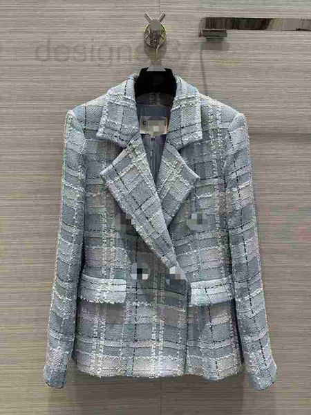 women's jackets designer new coat 2023 spring fresh blue plaid suit collar double breasted tweed i6t6, Black;brown
women's jackets designer new coat 2023 spring fresh blue plaid suit collar double breasted tweed i6t6, Black;brown