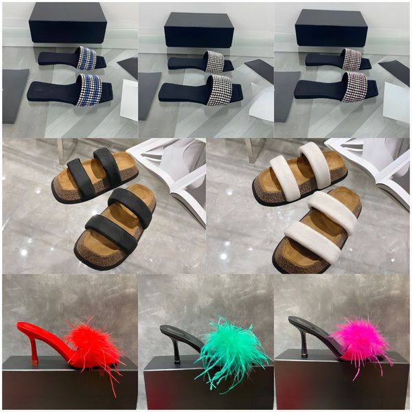 ladies high heel sandals slippers fashion designer summer dresses flipflop elegant mature women fluffy sandals size 35-40 with box, Black
ladies high heel sandals slippers fashion designer summer dresses flipflop elegant mature women fluffy sandals size 35-40 with box, Black