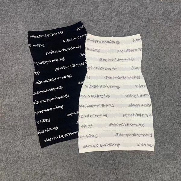 women designer dresses brand letter fashion strapless stretch mini sleeveless dress bodycon party dress, Black;gray
women designer dresses brand letter fashion strapless stretch mini sleeveless dress bodycon party dress, Black;gray