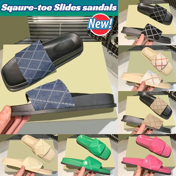 designer new sqaure-toe slides women sandals men slippers denim ivory beige ebony nude beige ebony canvas black white leather embossed luxur
designer new sqaure-toe slides women sandals men slippers denim ivory beige ebony nude beige ebony canvas black white leather embossed luxur
