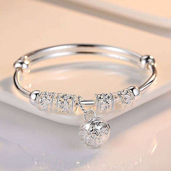 charm bracelets fine 925 sterling silver hollow bells ball bangles adjustable for women fashion holiday gifts party wedding jewelry 230411, Golden;silver
charm bracelets fine 925 sterling silver hollow bells ball bangles adjustable for women fashion holiday gifts party wedding jewelry 230411, Golden;silver