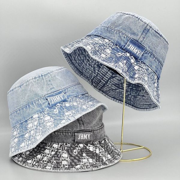 stingy brim hats japanese simplified letter printed denim fisherman hat fashion sun protection basin sunscreen cap vintage jean bucket hats, Blue;gray
stingy brim hats japanese simplified letter printed denim fisherman hat fashion sun protection basin sunscreen cap vintage jean bucket hats, Blue;gray