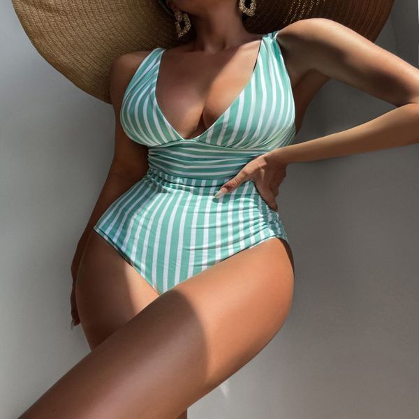 women's swimwear 2023 striped swimsuit women v neck bathing swimming suit female summer beachwear bodysuit 230411, White;black
women's swimwear 2023 striped swimsuit women v neck bathing swimming suit female summer beachwear bodysuit 230411, White;black